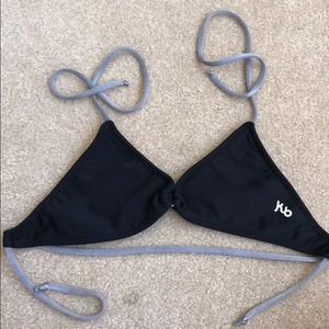 black bikini top